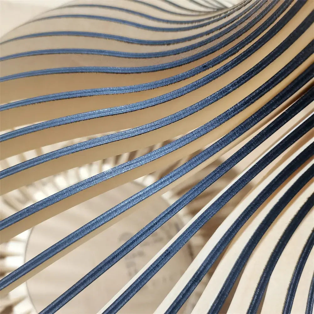 Drewniana Lampa Wisząca | Nowoczesna Lampa Sufitowa w Stylu Skandynawskim