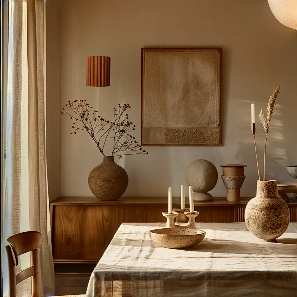 Żebrowany Kinkiet Ścienny | Nowoczesna Lampa Ścienna do Sypialni i Salonu