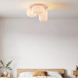 Lampa Sufitowa Japandi Beżowa | Nowoczesna Lampa z Trzema Kloszami