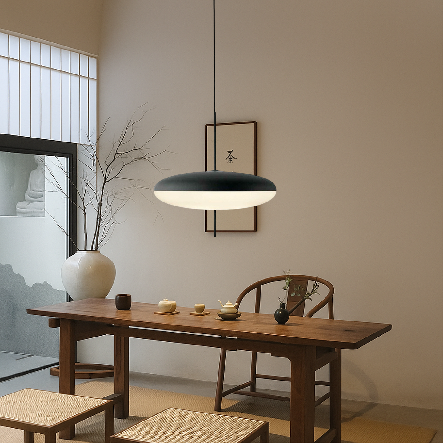 Lampa Sufitowa Wisząca w Stylu Bauhaus do Jadalni | Nowoczesne Oświetlenie LED