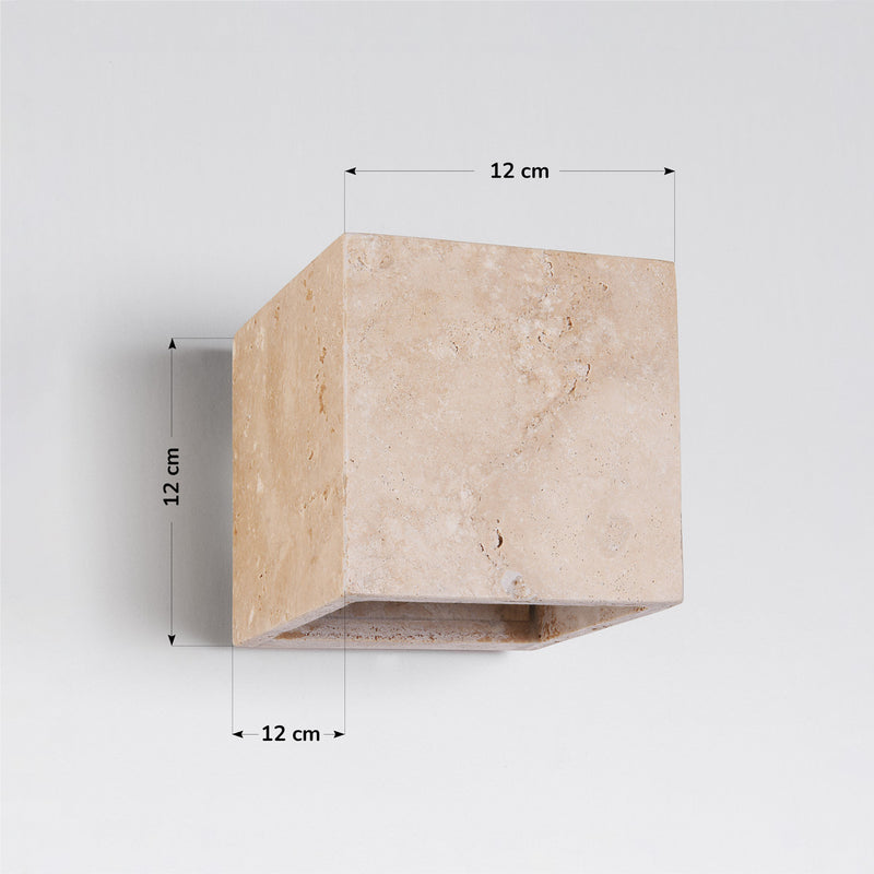 Kinkiet w Efekcie Kamienia | Nowoczesna Lampa Ścienna LED do Salonu i Przedpokoju