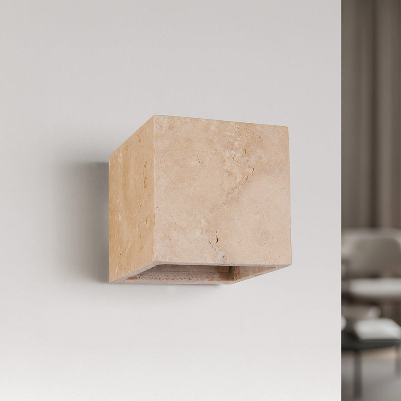 Kinkiet w Efekcie Kamienia | Nowoczesna Lampa Ścienna LED do Salonu i Przedpokoju