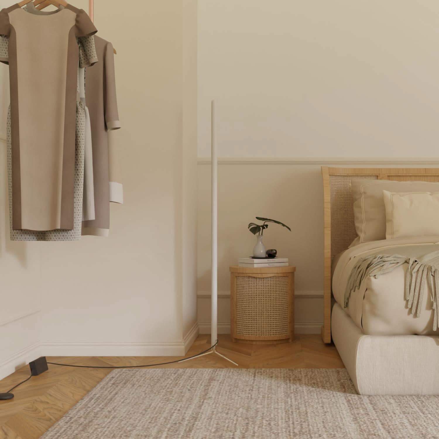 Lampa Stojąca LED Minimalistyczna do Salonu i Sypialni | Nowoczesna Lampa Podłogowa