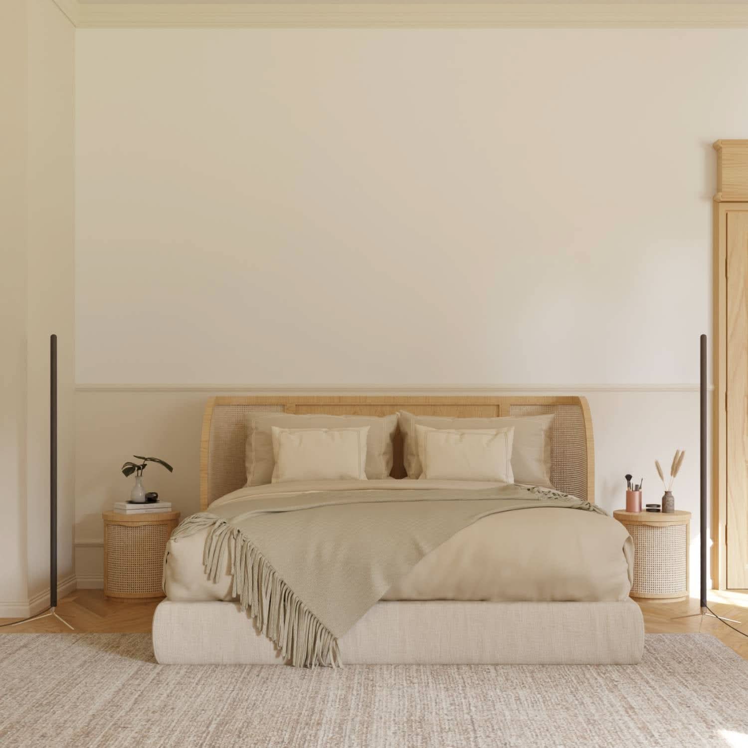 Lampa Stojąca LED Minimalistyczna do Salonu i Sypialni | Nowoczesna Lampa Podłogowa