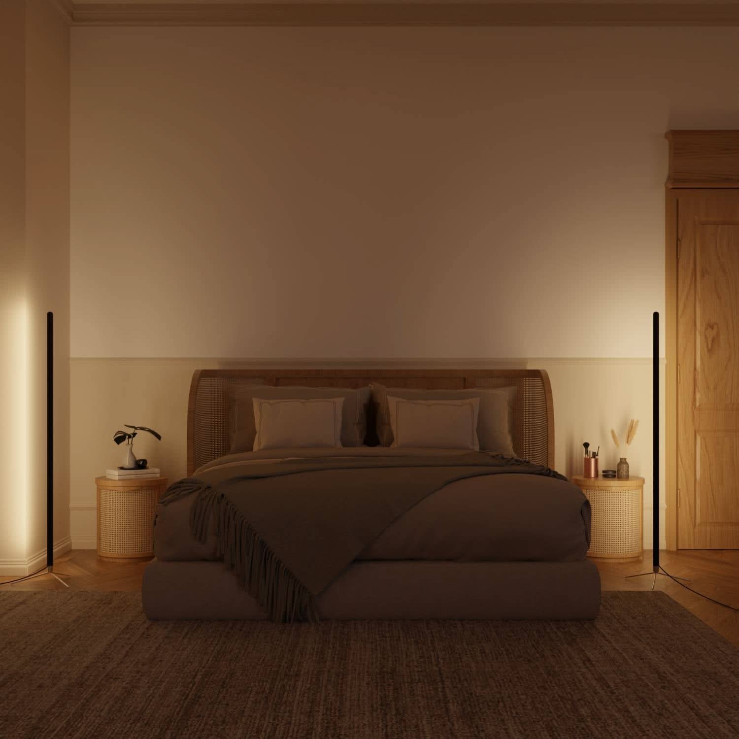 Lampa Stojąca LED Minimalistyczna do Salonu i Sypialni | Nowoczesna Lampa Podłogowa