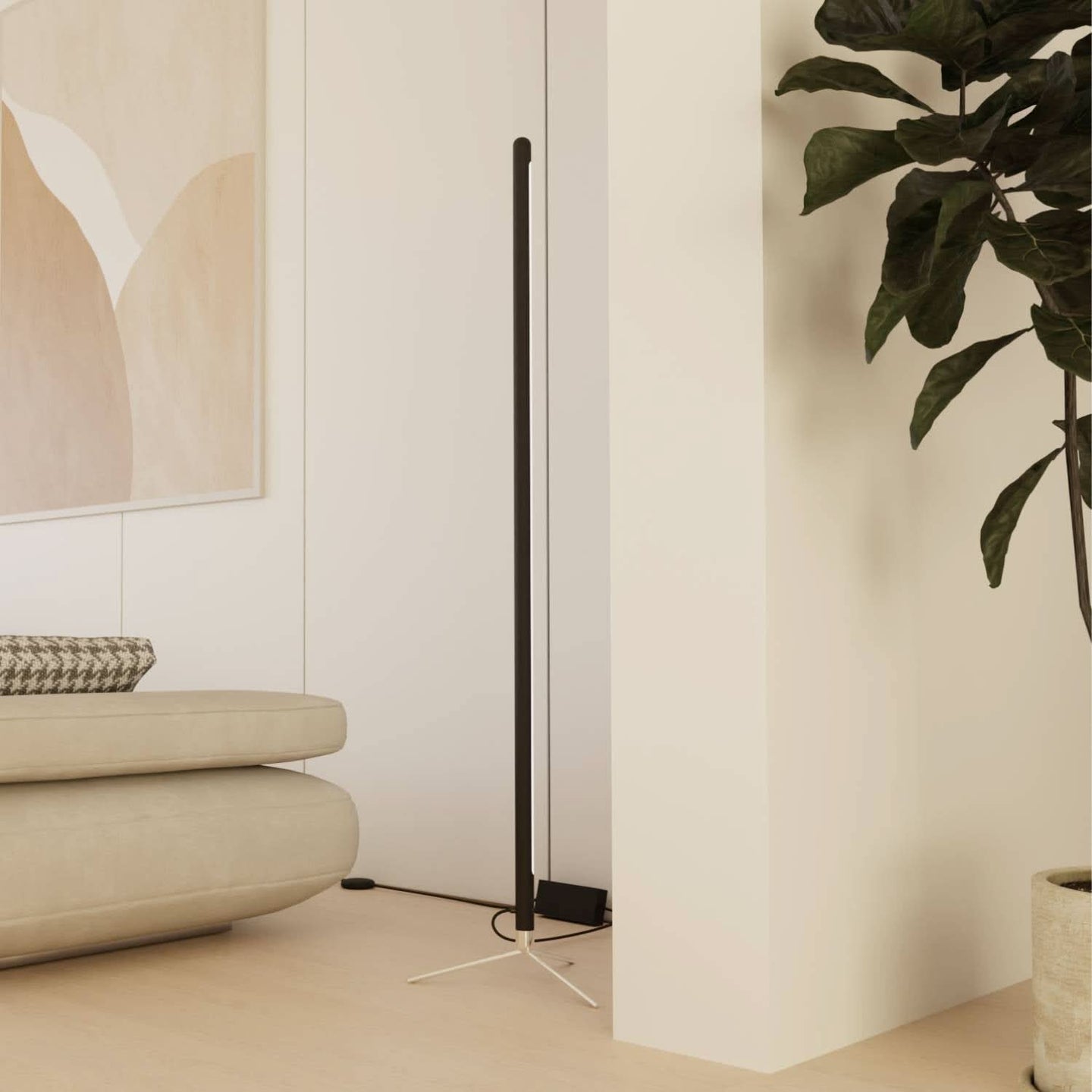 Lampa Stojąca LED Minimalistyczna do Salonu i Sypialni | Nowoczesna Lampa Podłogowa