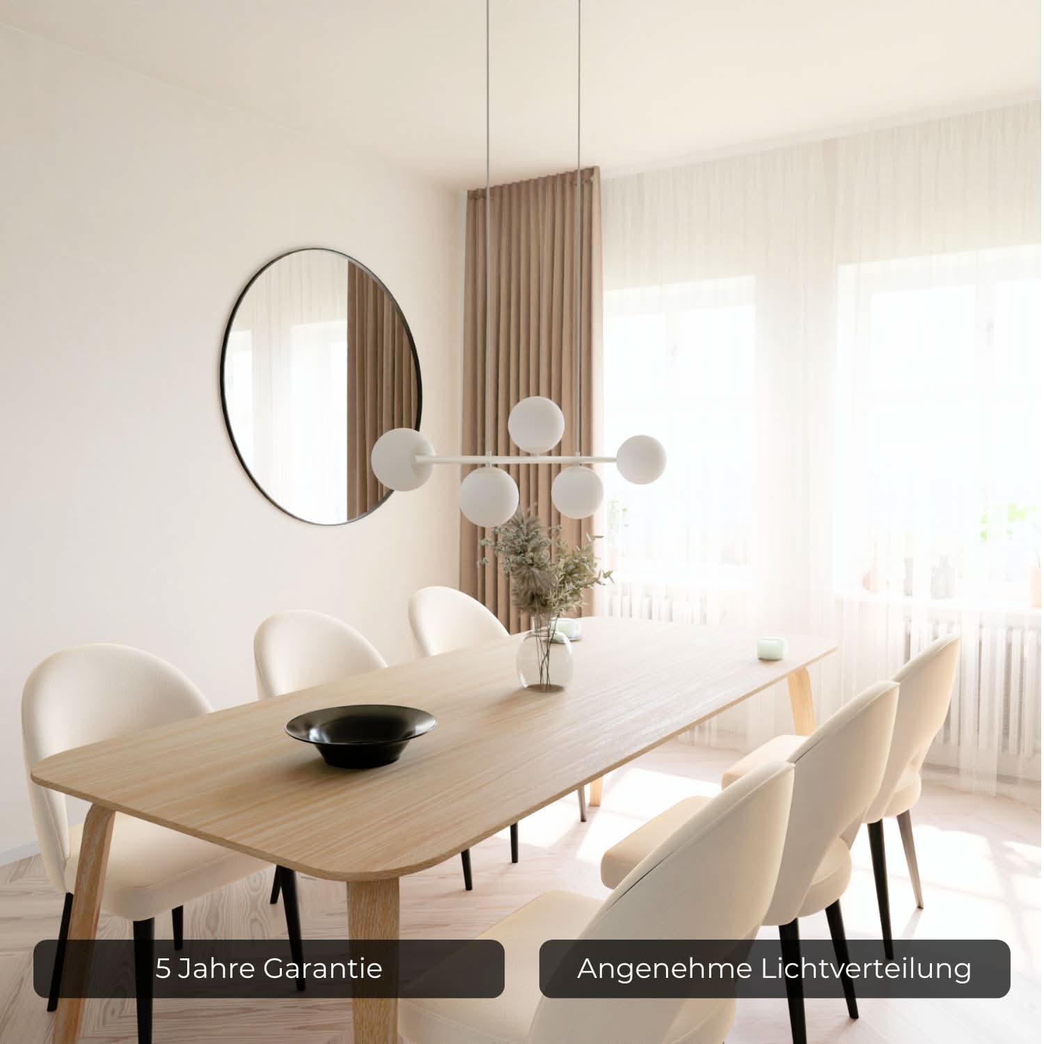 Designerska Lampa Wisząca Livana LED | Nowoczesna Lampa Sufitowa nad Stół