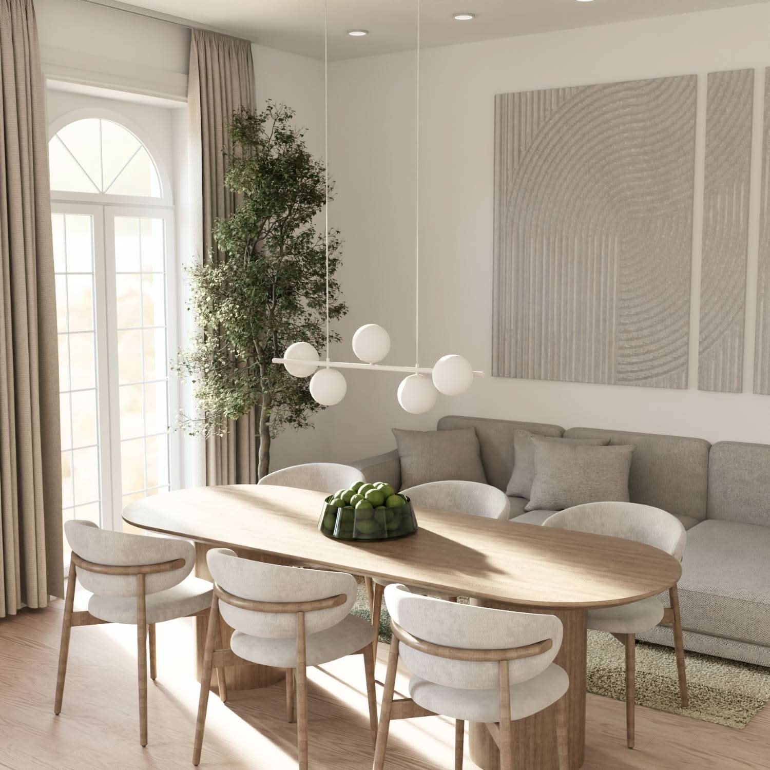 Designerska Lampa Wisząca Livana LED | Nowoczesna Lampa Sufitowa nad Stół