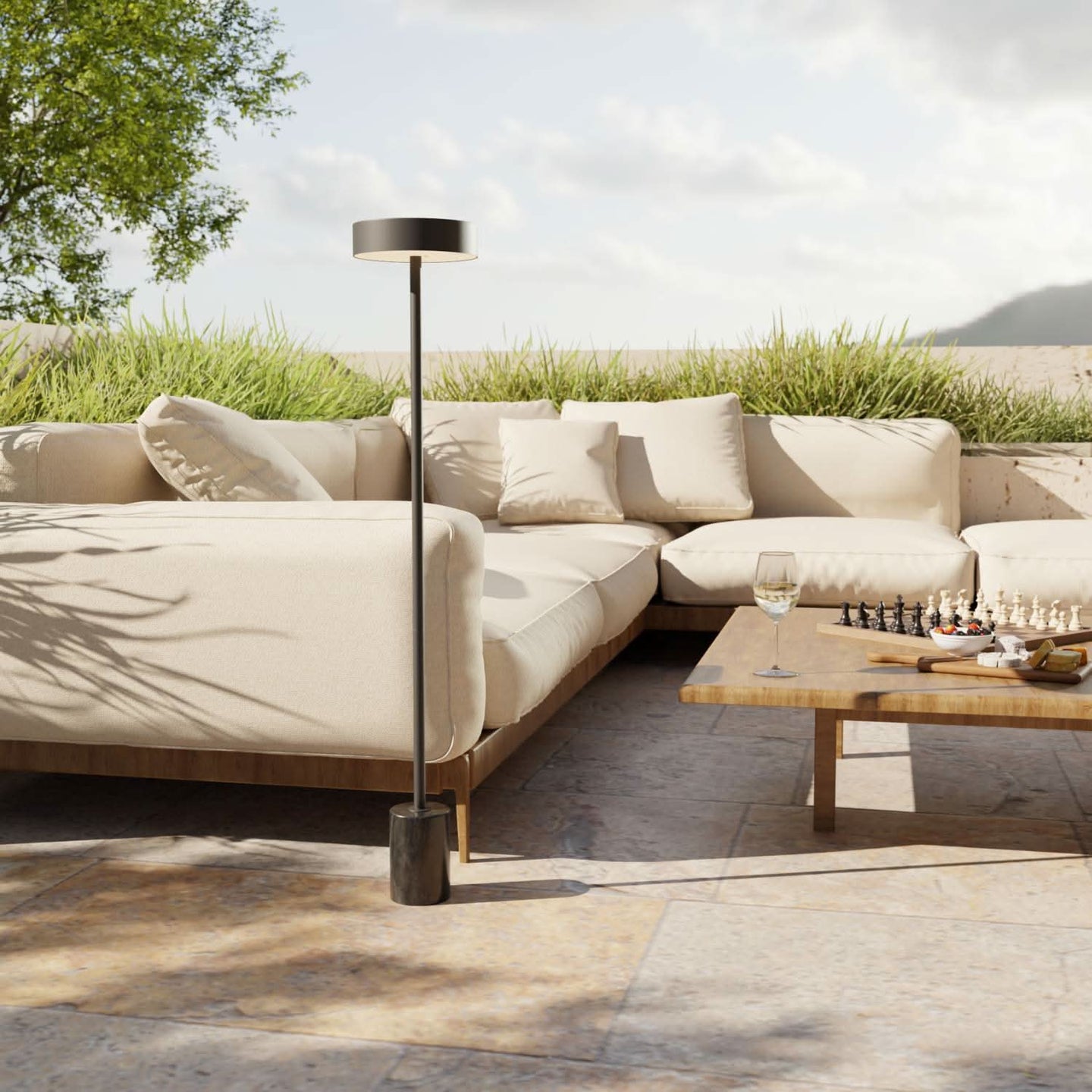 Lampa Stojąca LED Bezprzewodowa z Akumulatorem | Lampa Podłogowa do Wnętrz i Ogrodu