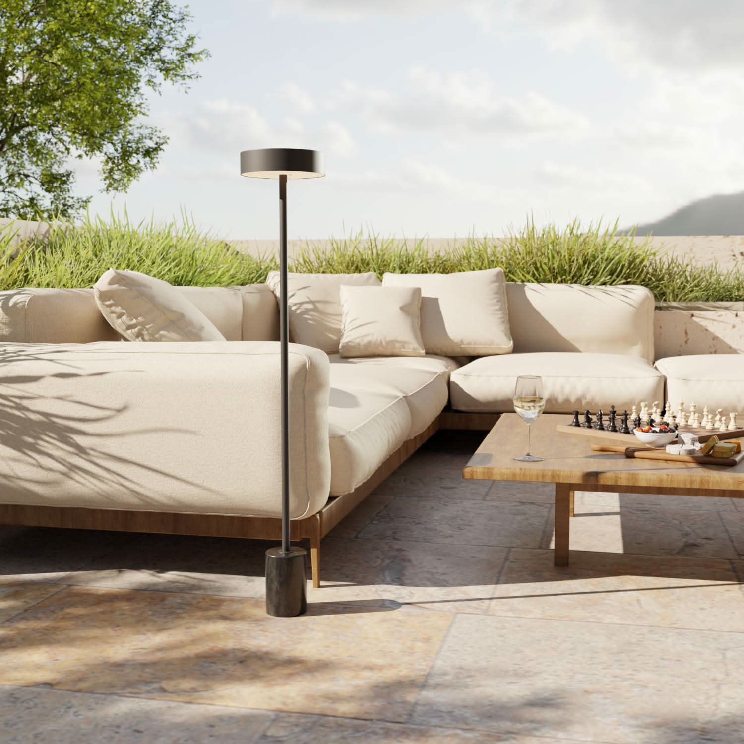 Lampa Stojąca LED Bezprzewodowa z Akumulatorem | Lampa Podłogowa do Wnętrz i Ogrodu