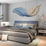 Dekoracyjny Kinkiet w Kształcie Pióra | Nowoczesna Lampa Ścienna LED z Pilotem