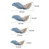Dekoracyjny Kinkiet w Kształcie Pióra | Nowoczesna Lampa Ścienna LED z Pilotem