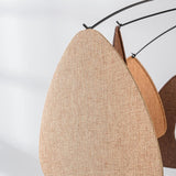 Lampa Wisząca Nowoczesna Czarna | Lampa Sufitowa z Lnianymi Kloszami w Trzech Kolorach