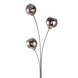 Lampa Podłogowa Nowoczesna z Dymionym Szkłem | Lampa Stojąca 3-Punktowa