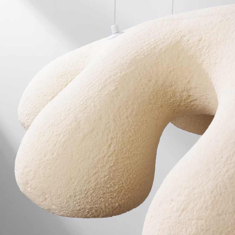 Lampa Wisząca Wabi Sabi 7-Punktowa Beżowa | Nowoczesna Lampa Sufitowa