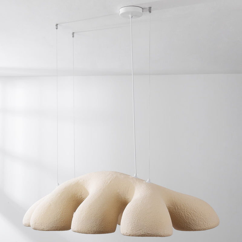 Lampa Wisząca Wabi Sabi 7-Punktowa Beżowa | Nowoczesna Lampa Sufitowa