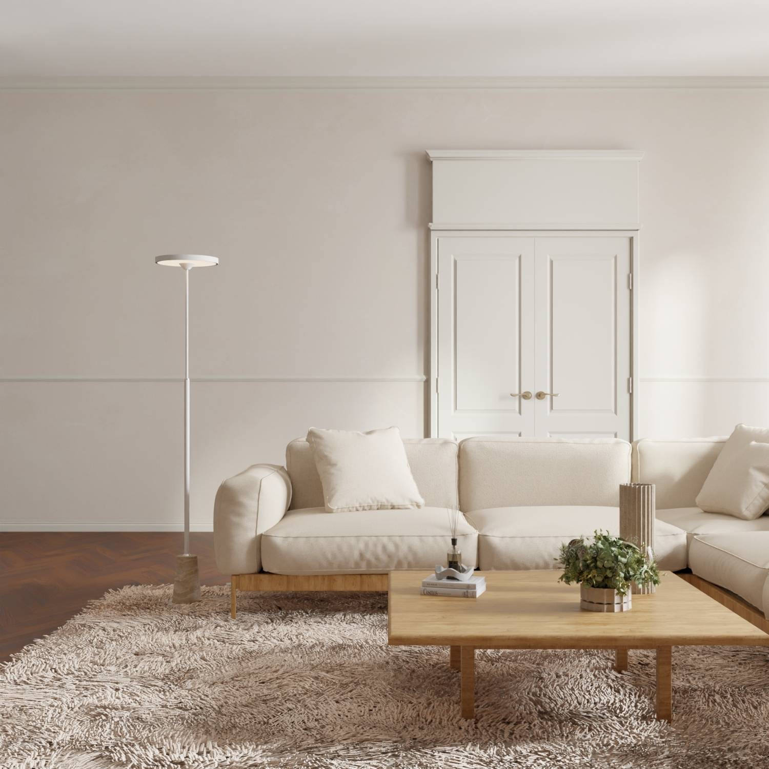 Nowoczesna Lampa Podłogowa LED w Minimalistycznym Stylu | Lampa Stojąca do Salonu