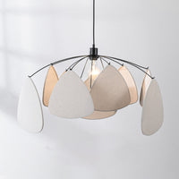 Lampa Wisząca Biało-Czarna | Abstrakcyjna Lampa Sufitowa