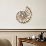 Kinkiet LED w unikalnym stylu Nautilus | Dekoracyjna lampa ścienna do salonu i sypialni