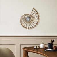 Kinkiet LED w unikalnym stylu Nautilus | Dekoracyjna lampa ścienna do salonu i sypialni