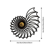 Kinkiet LED w unikalnym stylu Nautilus | Dekoracyjna lampa ścienna do salonu i sypialni