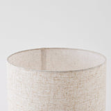 Lampa Podłogowa Drewniana Nowoczesna | Lampa Stojąca z Kremowym Abażurem