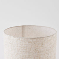 Lampa Podłogowa Drewniana Nowoczesna | Lampa Stojąca z Kremowym Abażurem