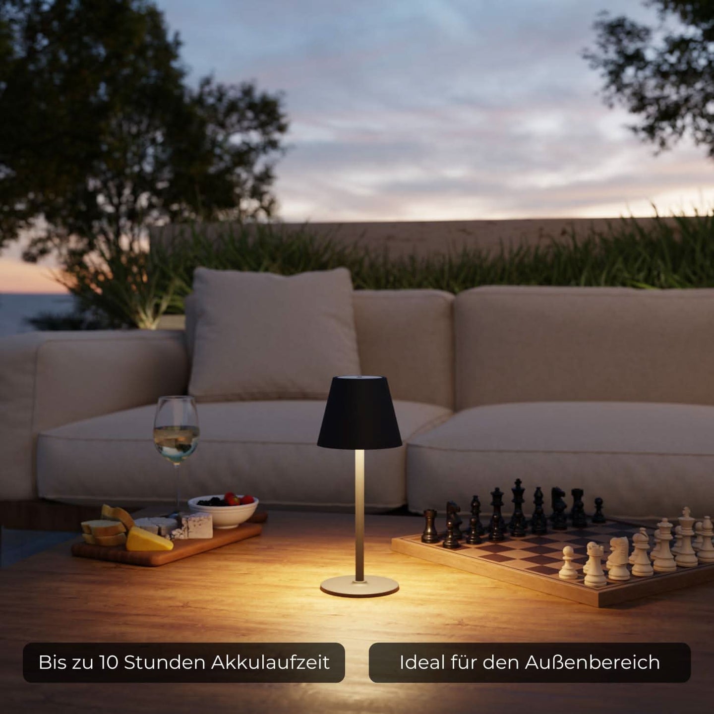 Nowoczesna Lampa Stołowa LED do Wnętrz i Ogrodu | Designerska Lampka Nocna