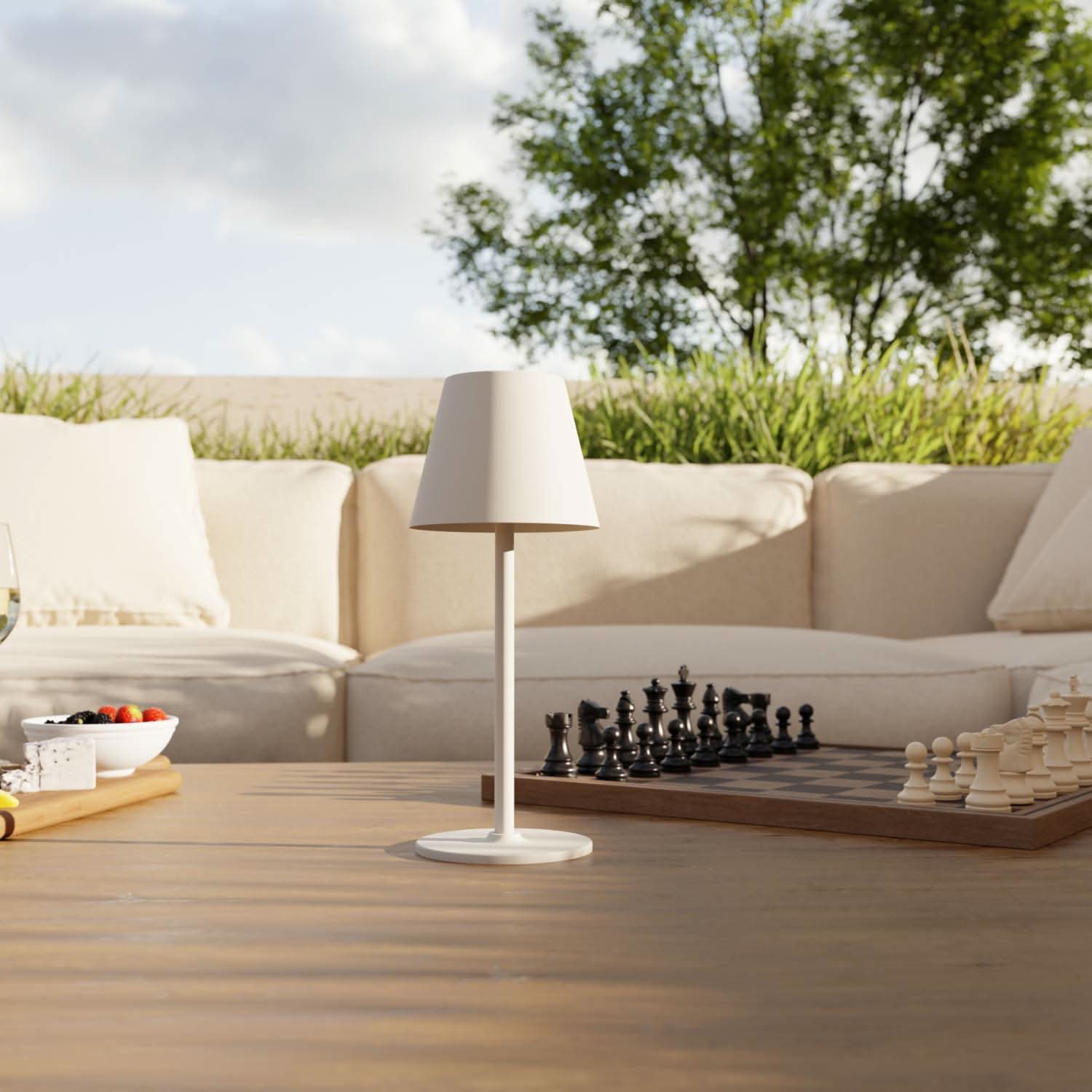 Nowoczesna Lampa Stołowa LED do Wnętrz i Ogrodu | Designerska Lampka Nocna