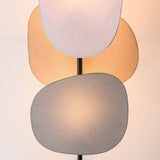 Lampa Podłogowa z Lnianymi Kloszami | Designerska Lampa Stojąca do Salonu i Sypialni