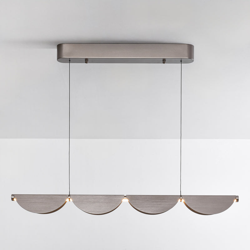 Lampa Wisząca Szara Regulowana | Nowoczesna Lampa LED 3-Stopniowo Ściemniana