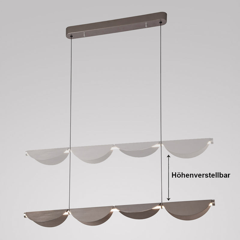 Lampa Wisząca Szara Regulowana | Nowoczesna Lampa LED 3-Stopniowo Ściemniana