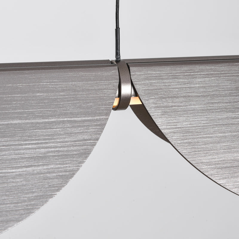 Lampa Wisząca Szara Regulowana | Nowoczesna Lampa LED 3-Stopniowo Ściemniana