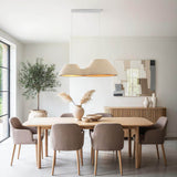 Lampa Wisząca Wabi Sabi 2-Punktowa | Lampa Sufitowa Beżowa z Efektem Kamienia