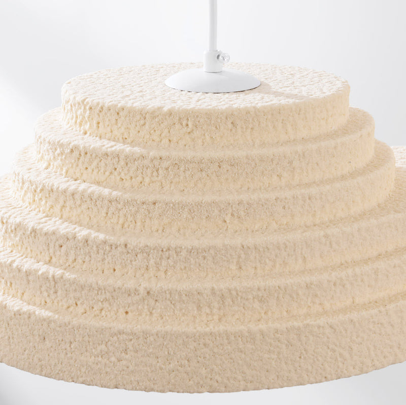 Lampa Wisząca Wabi Sabi 2-Punktowa | Lampa Sufitowa Beżowa z Efektem Kamienia