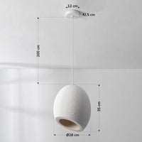Lampa Sufitowa Wabi Sabi | Nowoczesna Lampa Wisząca z Efektem Kamienia