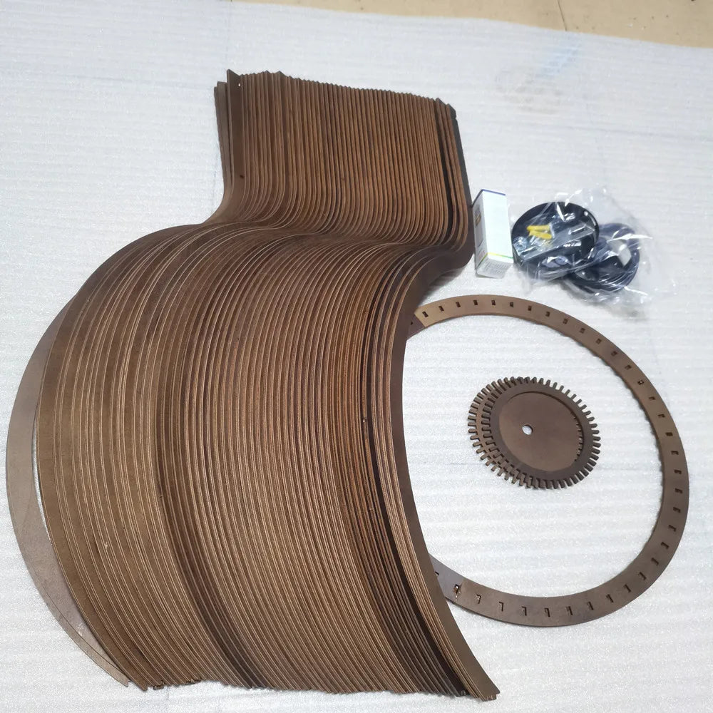 Drewniana Lampa Wisząca | Nowoczesna Lampa Sufitowa w Stylu Skandynawskim