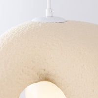 Lampa Wisząca Wabi Sabi Beżowa | Organiczna Lampa Sufitowa do Jadalni