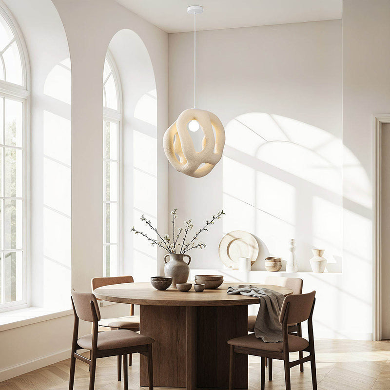 Lampa Wisząca Wabi Sabi Beżowa | Nowoczesna Lampa Sufitowa