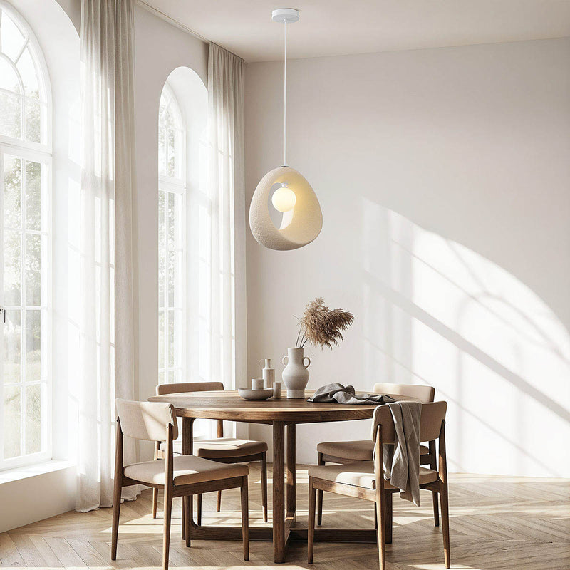 Lampa Wisząca Wabi Sabi | Nowoczesna Lampa Sufitowa Organiczna do Salonu i Jadalni